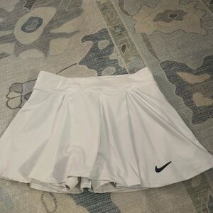 Nike White Dri-FIT Skirt with Black Logo
